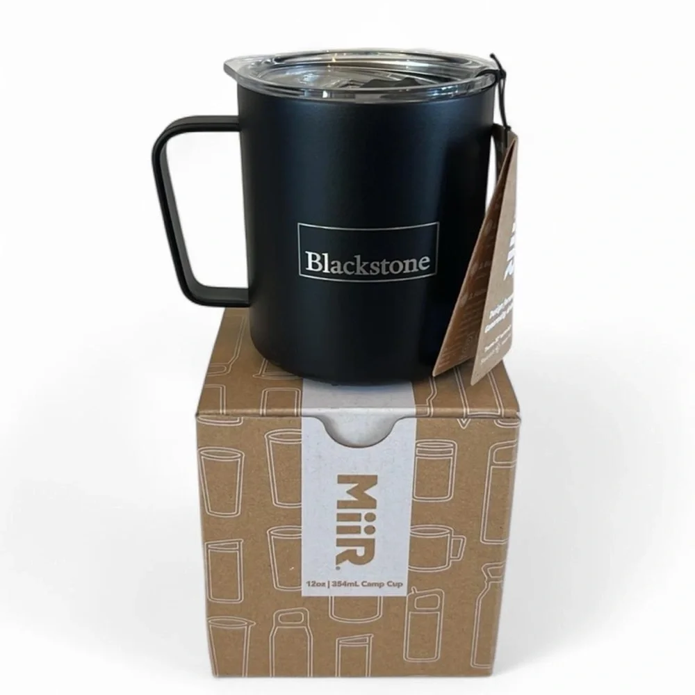 MiiR 12oz Blackstone Insulated Camp Mug Black NWT